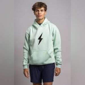 Bruce BOLT Hoodie Mint Green/Black Bolt size S